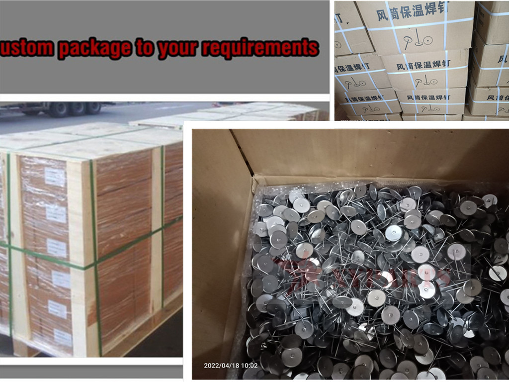 2.7mm Galvanized Steel Cup Head Insulation Pins With Capacitor Discharge Stud Welder