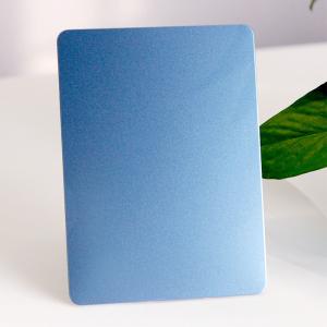 China China Grand Metal Manufacturer Sky Blue Color Design 304 316 2MM Thick Stainless Steel Sandbleasting Sheet AFP Finish wholesale
