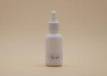 White Ceramic Essential Oil Dropper Bottles 15ml Capacity Smooth Surface