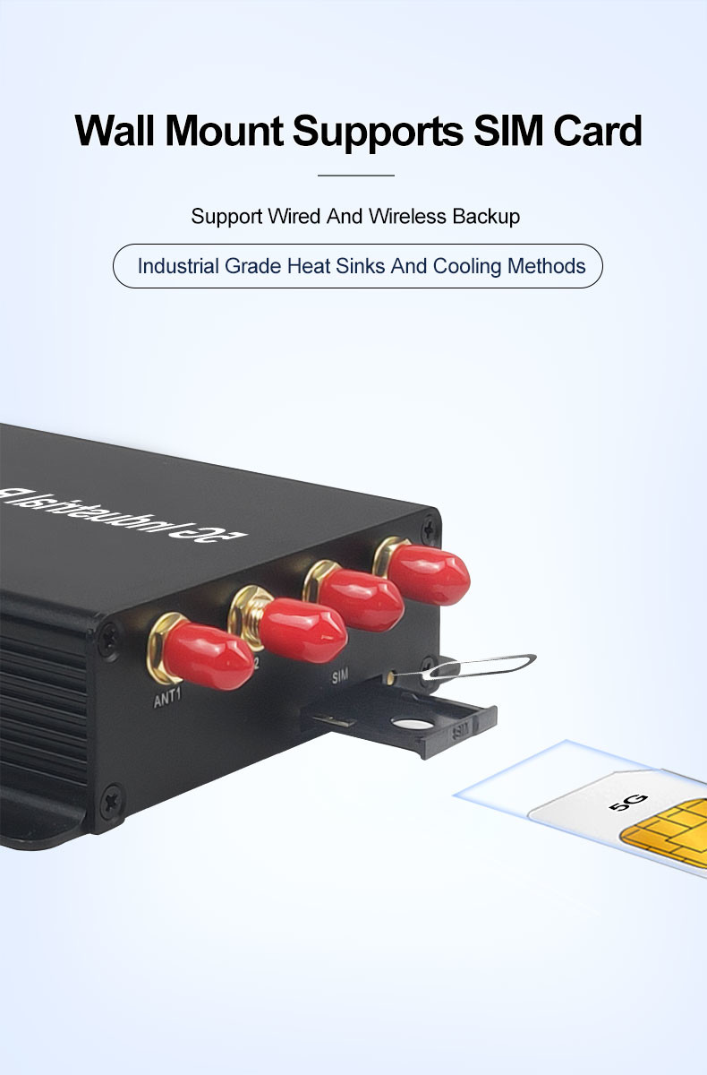 1200Mbps 12V 2A 5G Industrial Router Dual Band With SIM Card
