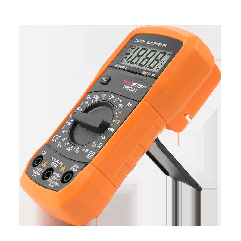 2000 Counts Handheld Digital Multimeter 600V AC&DC Voltage measurement Continuity test Meter