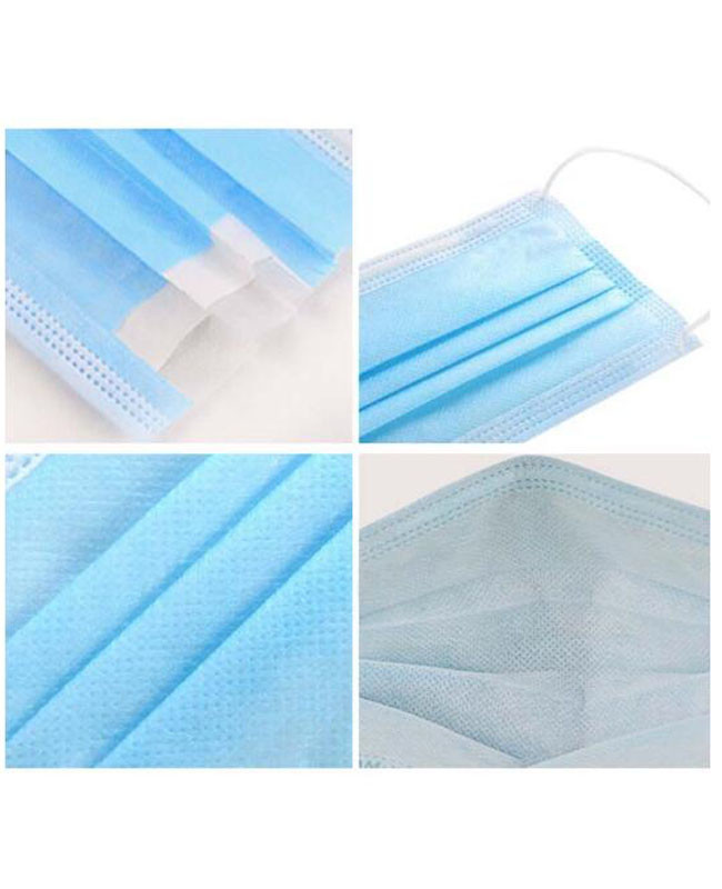 3 Ply Dispsoable Face Mask Surgical Mouth Mask For Anti Dust Other Protective