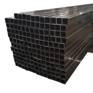 China DIN 40X40 Black Rectangular Steel Tube 20mm Galvanized Square Tube wholesale