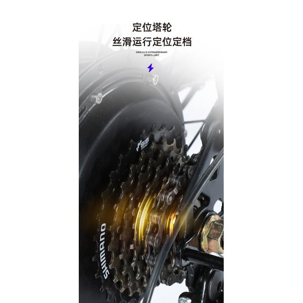 ELECTRIC NEW ELECTRIC BIKE MOUNTAIN BIKE ADULT RETRO OFF-ROAD VARIABLE SPEED BOOSTER ELECTRIC BIKE