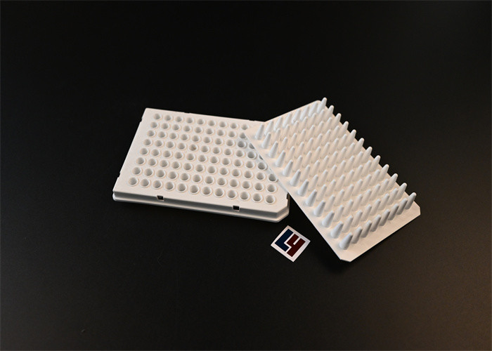 PCR plate semi-skirted, PCR plate manufacturer, Lingyao OEM manufacturer, medical injection products