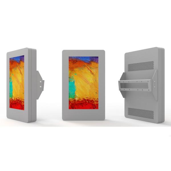Wall Mounted Outdoor Advertising LCD Display Kiosk 65 Inch Touch Screen 2000cd