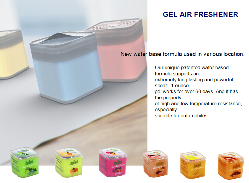 Orange Fragrance Gel Air Freshener for Home Water Base 4.5OZ / 128g