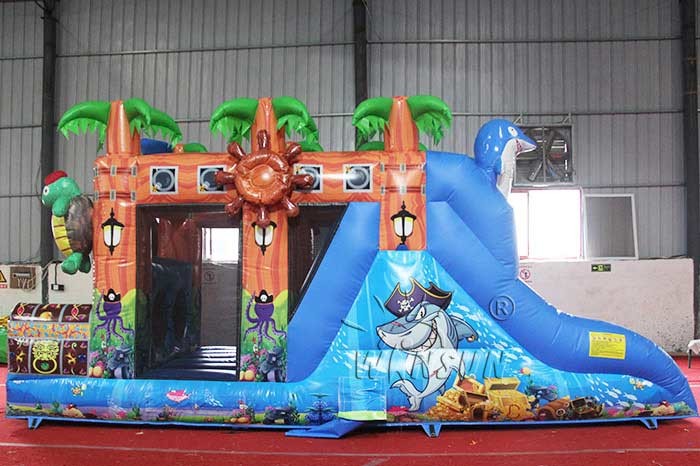 Treasure Island Inflatable Bounce House Combo WSC-277 Customized Size