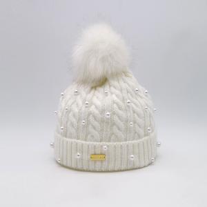 China Unisex Custom Winter Beanie Hat Casual Trendy Thick Knitted wholesale