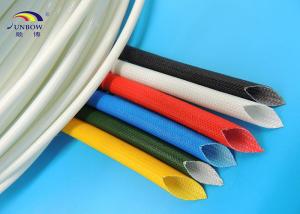 China 6.0mm Silicone Fiberglass Sleeving , Wiring Harness Proetction fibreglass sleeve wholesale