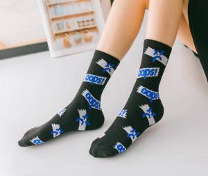 China Lovely Mid Calf Women's Novelty Socks With Jacquard / Printing / Embroidery Pattern wholesale