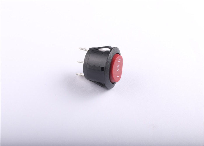 Small Appliance Round Mini Rocker Switch On Off On With 10,000 Cycles Life