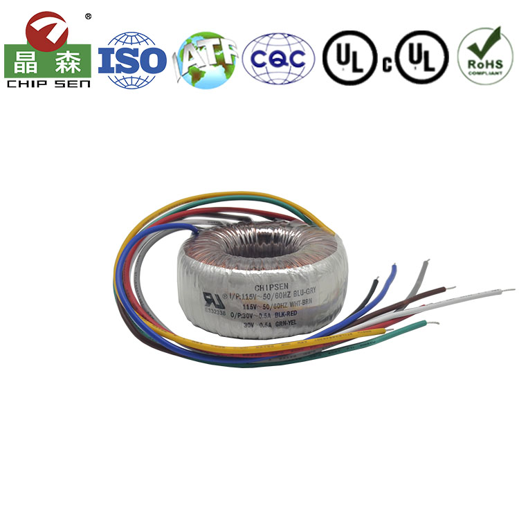 Custom T50 Pure Copper Winding 115v Input to 30v 0.5a Output Audio Amplifier Toroidal Core Low Frequency Toroidal Transformer