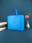 Recycled Blue Clothing Shoe Gift Bag Non Woven Tote Bag Custom Reusable