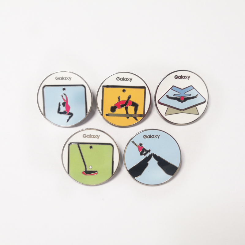 Hot Sale Badge Maker Plain Promotional Reflective Sublimation Printing Assorted Blank Logo Custom Badge Pin Button
