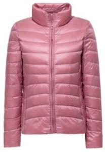 China Adults Waterproof Down Jacket Women's Slim Standing Collar Type Middle Thickness wholesale