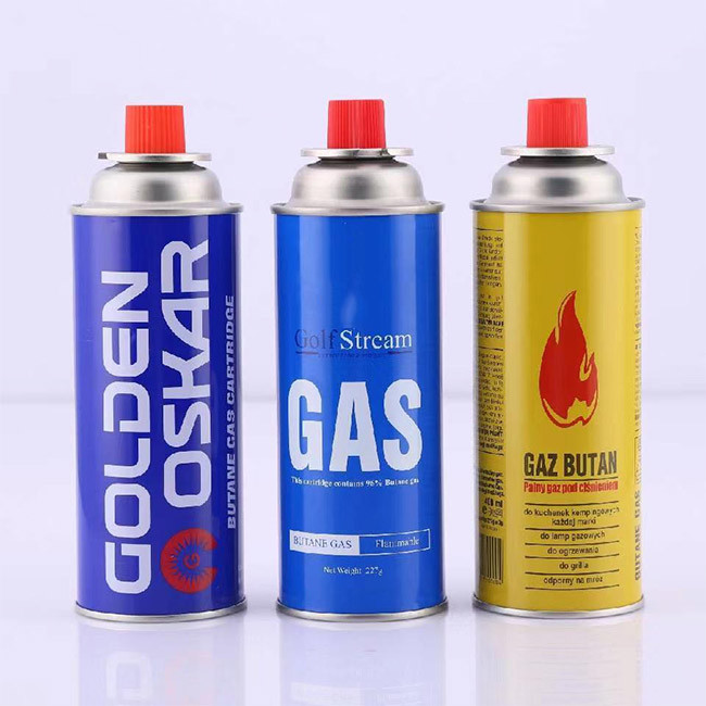 220g Butane Gas Canister 65 X 158 Mm CMYK 4 Color and Panton Color