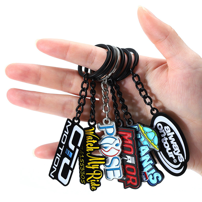 Custom Enamel Metal Keychains Monogrammed Die Casting 2d/3D