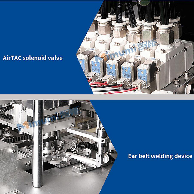 Disposable Face Mask Manufacturing Machine With Two Ear Band Welding Machine