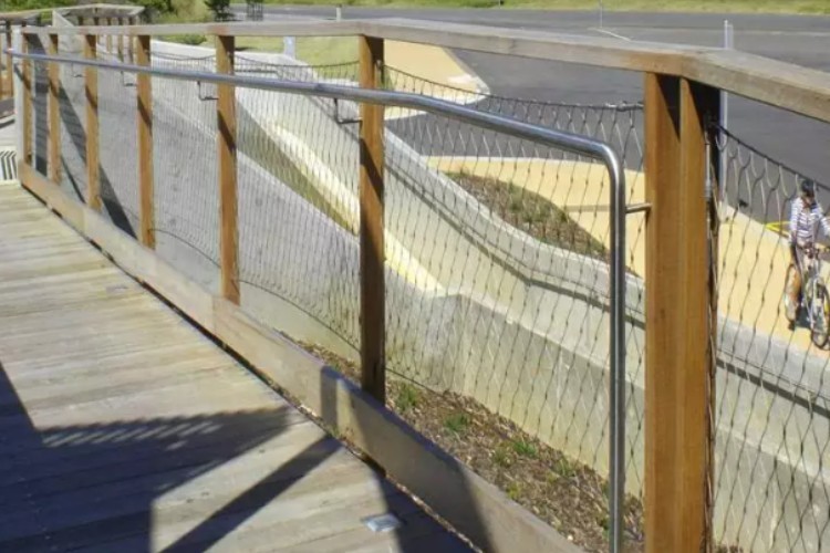 50cm*50cm Rope Net Fence 2.0mm Stainless Steel Wire Rope Mesh