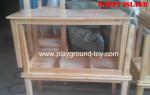 Solid Wooden Kindergarten Classroom Furniture Table For Children Learning