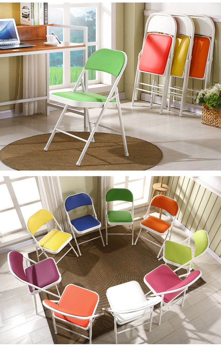 Outdoor Garden Wedding Party Banquet Events Stackable Pu Leather Metal Dining Chair