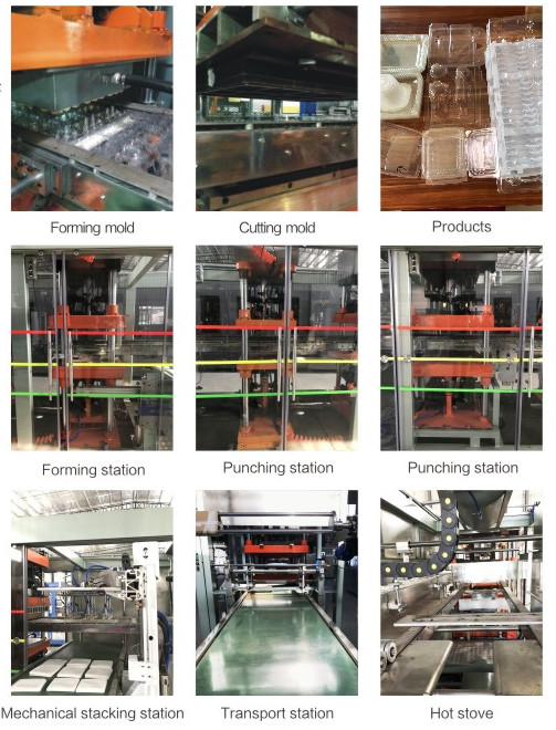 3KW Servo Disposable Plate Making Machine Industrial Vacuum Forming 2.7m