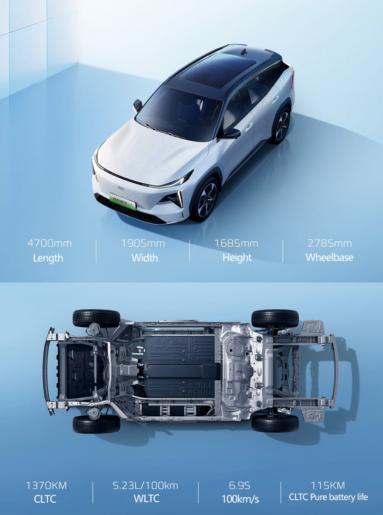 Geely Galaxy L7 PHEV SUV 1.5T Engine Large Space Comprehensive Range 1370KM