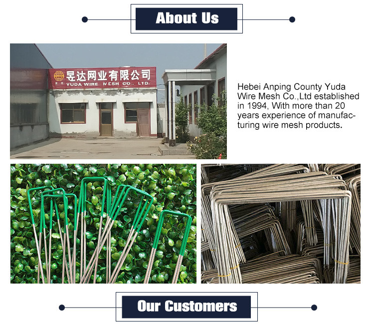 Half Painted And Half Galvanized Ground Pin Ground Stake Sod Staple