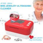 Portable 200ml Dental Ultrasonic Cleaner 25w Rechargeable Battery
