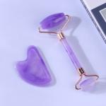 Pink Face Massager Roller , Jade Massager Roller OEM ODM Service