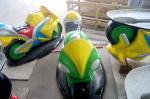 Motor Shape Children's Amusement Park Rides , Kids Carnival Car Carousel Ride