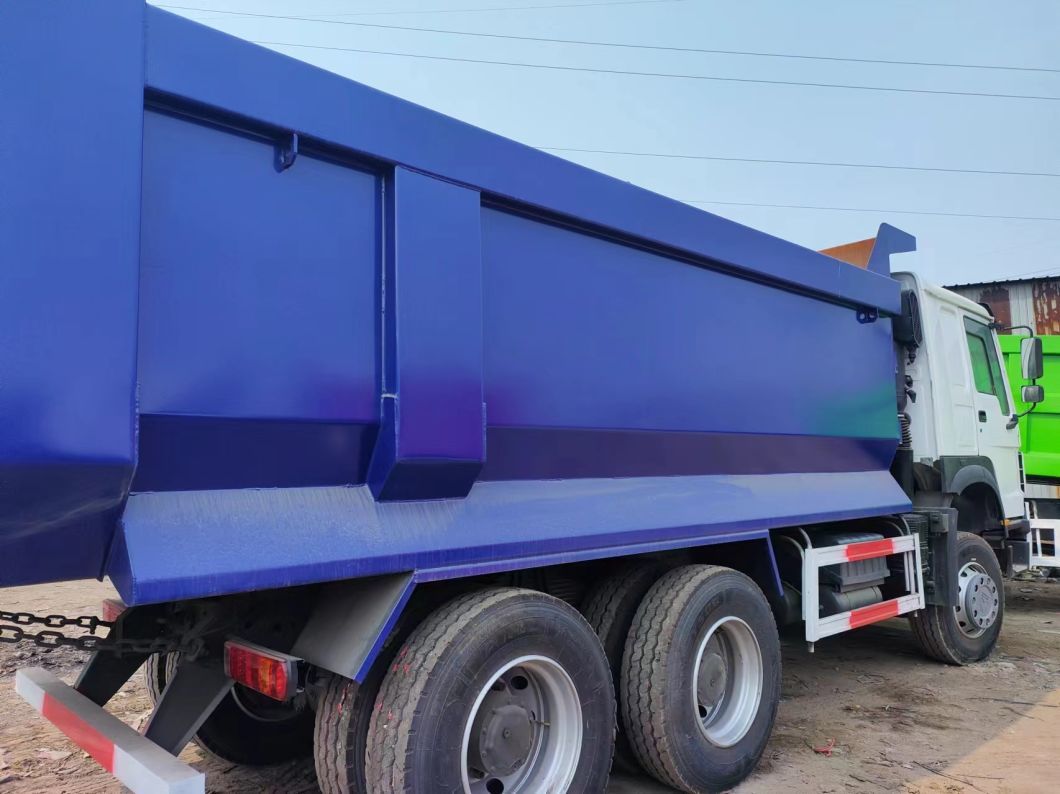 Sinotruck HOWO 6*4 Dump Truck Secondhand Truck 10tires White and blue U-Type Dump Truck