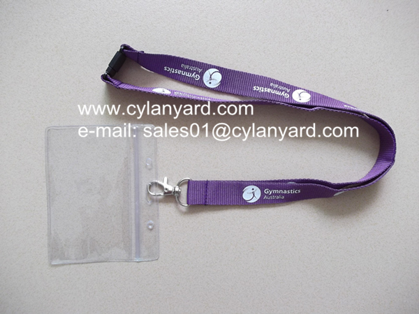Dyed polyester neck straps