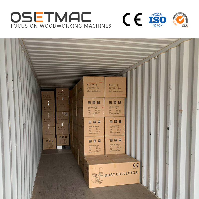 55kg OSETMAC Woodworking Dust Collector for Panel Saw Edge Banding and Sanding Machines