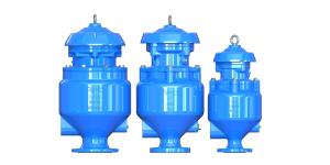 China Expory Coated DN200 Sewage Air Release Valve Without Spill SS316 Interal Parts wholesale