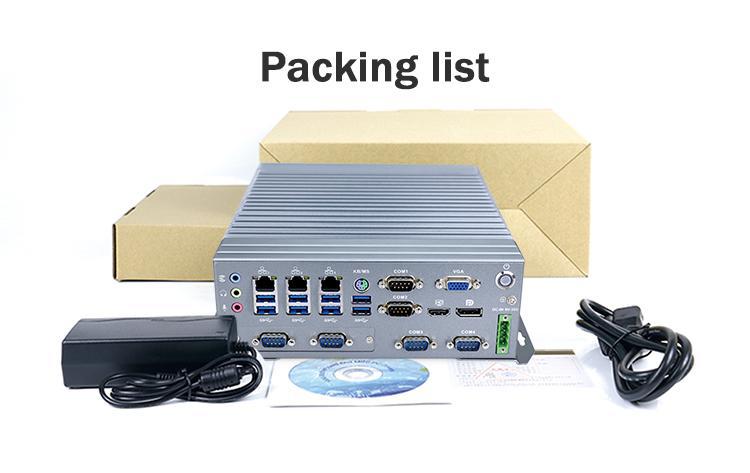 I3 6100T Quad Core Fanless Industrial Mini PC With 12V DC Power Supply And 64G SSD 06