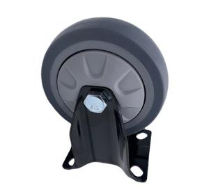 China Rigid Plate Heavy Duty Caster Wheels 4&quot; TPR Rubber wholesale