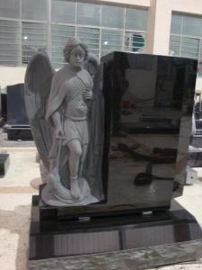 China Granite hand carved fairy statue tombstone wholesale
