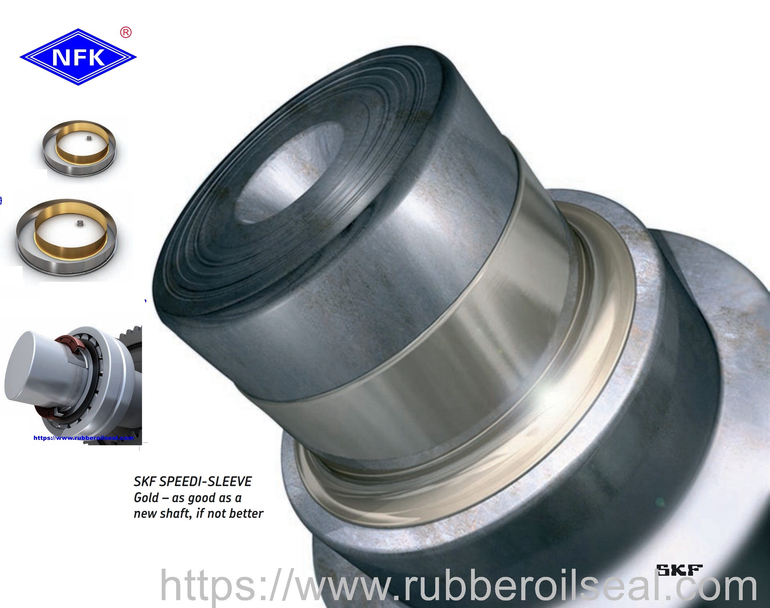 SKF SPEEDI SLEEVE High Precision High Quality 99289 Hardened Stainless Speedi Sleeve 99333