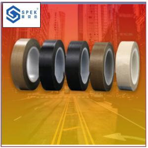 China PTFE Coated Fiberglass Tape Heat Resistant Silicone Adhesive Tape 0.08mm Thickness wholesale