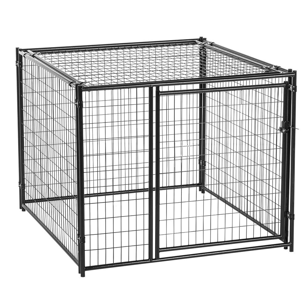 Pet Heavy Duty Outdoor Dog Kennel For Large Dogs With Gate And Roof