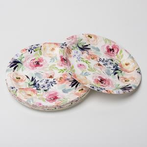 China Embossing Biodegradable Paper Plates Thanksgiving Day Party Supplies Tableware wholesale