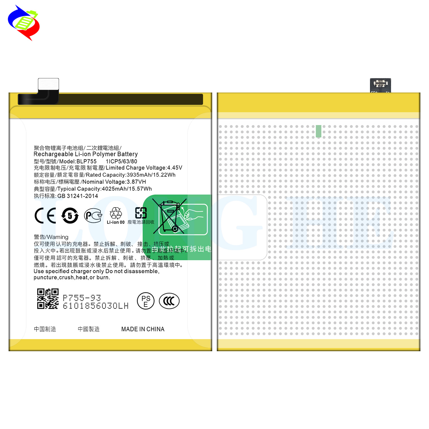BLP755 4025mAh Battery for OPPO Reno3 Reno3 Pro CPH2009 PCRM00 PCRT00 in High Demand