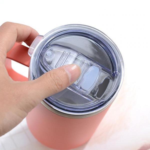 Direct Drinking Leakproof Vacuum Insulation Mug Double Wall Stainless Steel Beer Mug With Handle And Lid Easy To Hold Multiple Color Options