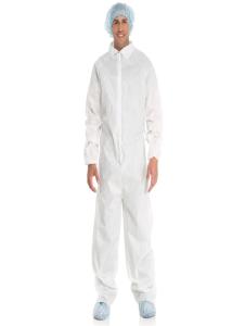 China PE Coated PP Disposable Coverall Suit Breathable For Hospital / Clinic / Health Center wholesale