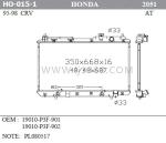 High Efficient Heat Transfer Car Coolant Radiator , 95-98 Honda Crv Radiator