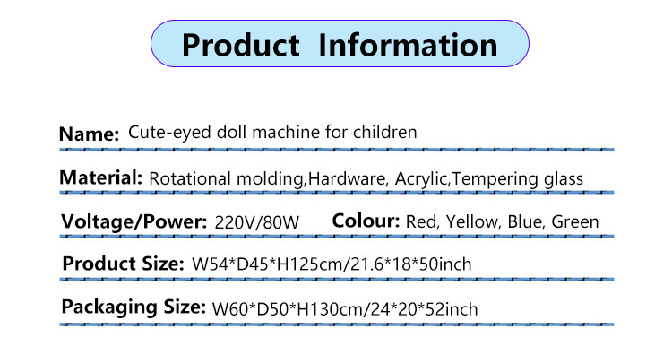 Colorful Mini Claw Machine Coin Operated Amusement Gift Game Machine Small Toy Claw Crane Doll Machine