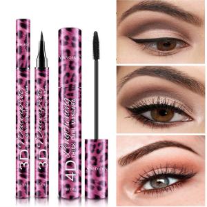 China Thick Curling Waterproof Eyeliner Mascara Long Lasting Red Leopard Print wholesale
