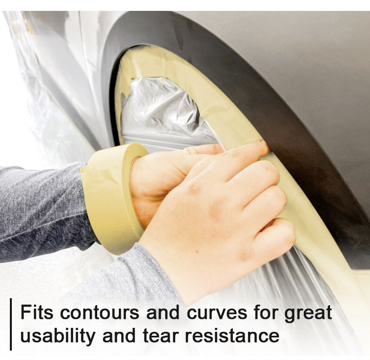 High Temperature UV Resistance Resistance Painters Masking Adhesive Edge Rubber Easy Tear Car Painting Tape